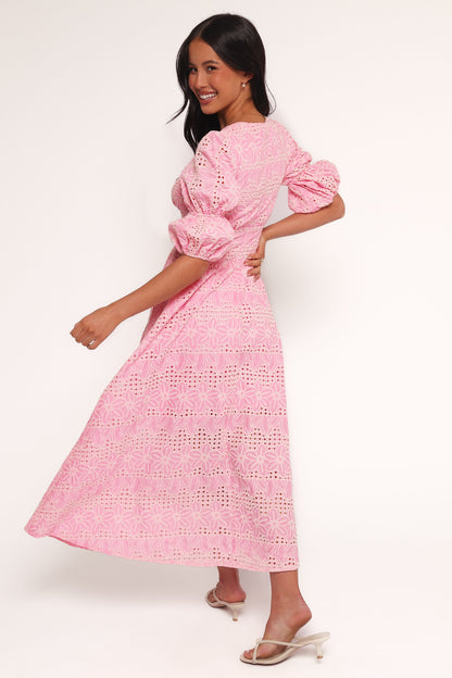 Tani Midi Dress - Pink