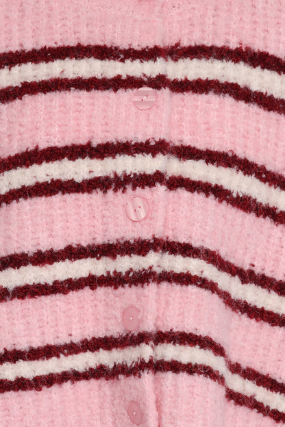 Albertine Cardigan - Pink Stripe