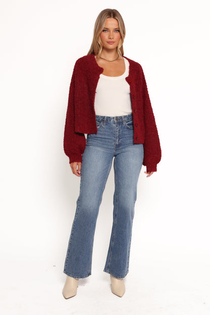 Albertine Cardigan - Wine