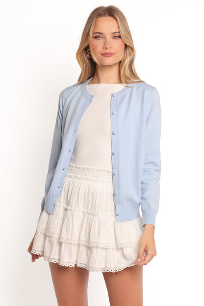 Bliss Cardigan - Pale Blue