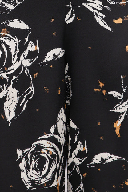 Raelynn Halter Jumpsuit - Black Floral