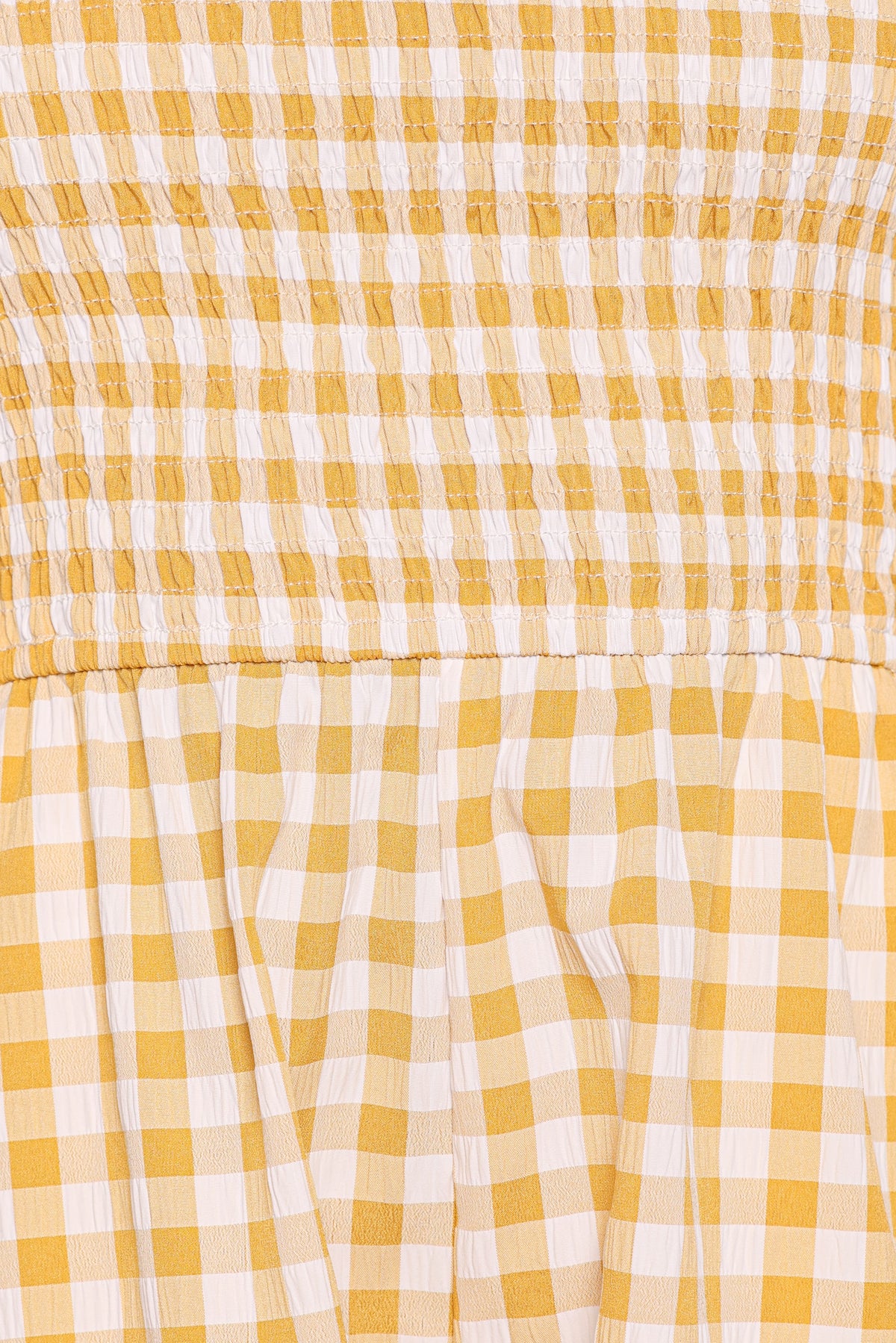 Simo Romper - Yellow Gingham