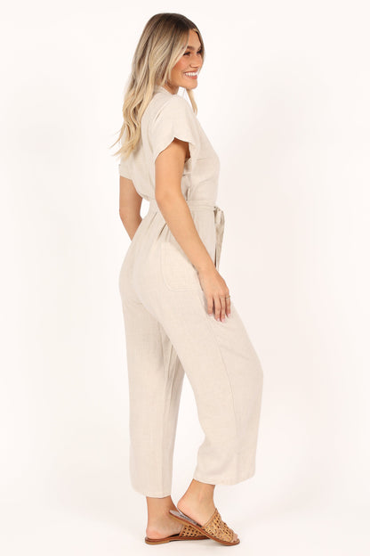 Archie Jumpsuit - Oat