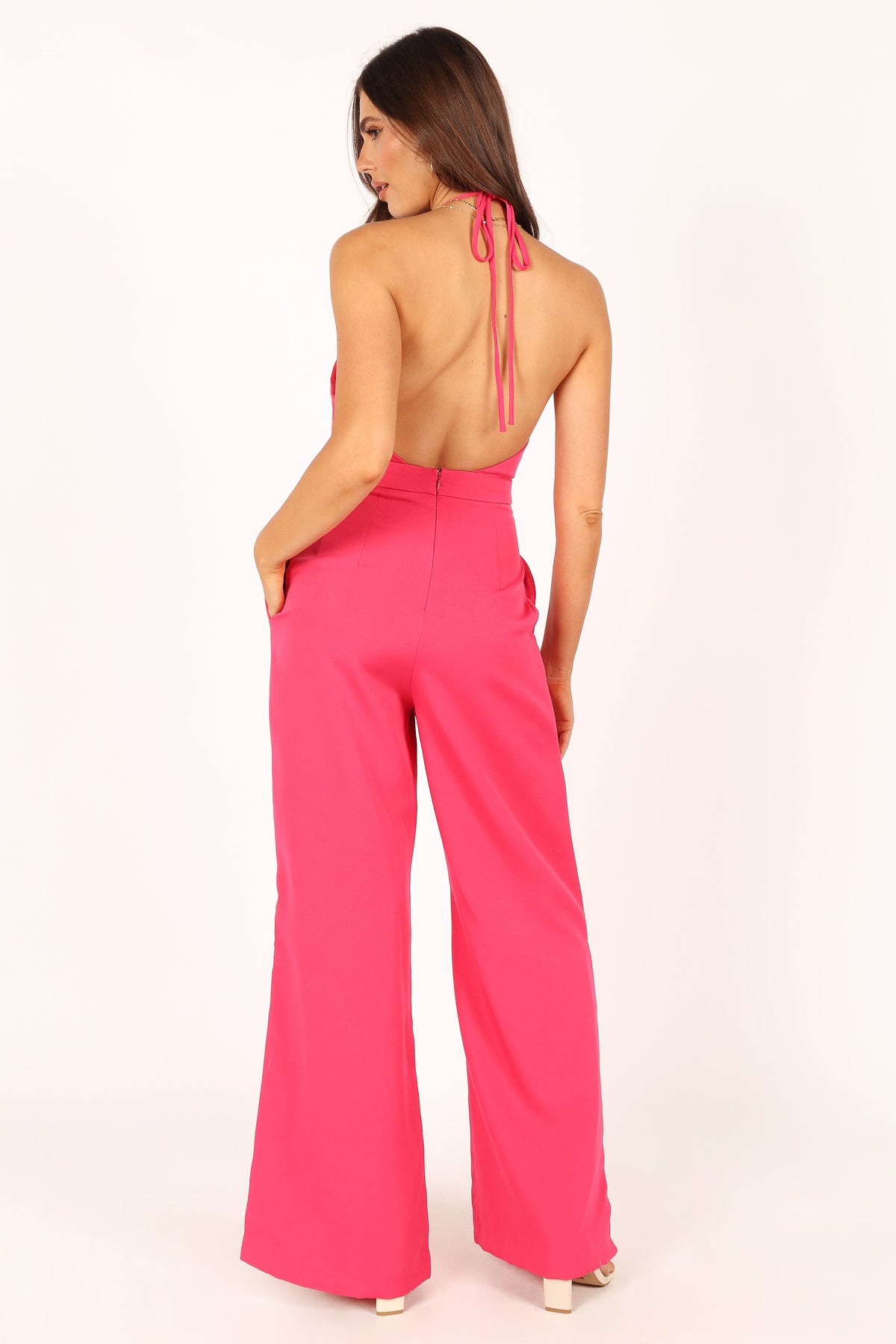 Rumi Wide Leg Jumpsuit - Hot Pink