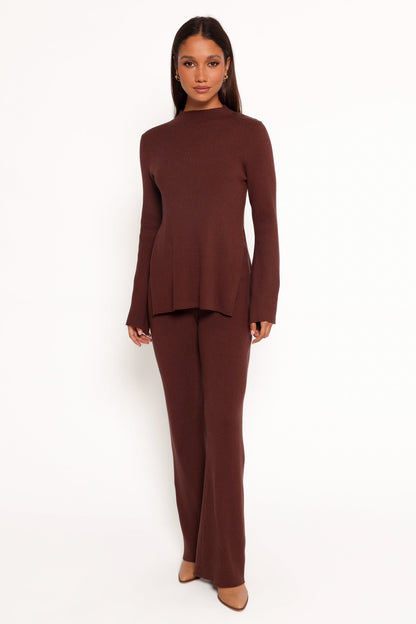 Adrienne Knit Top - Chocolate