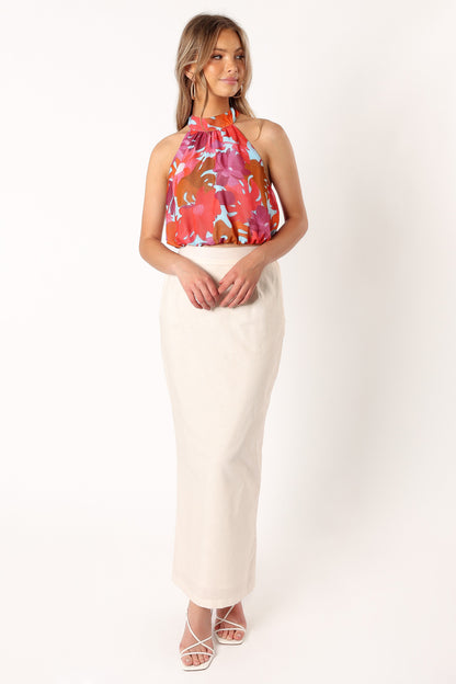 Blaise Halter Top - Pink Azalea