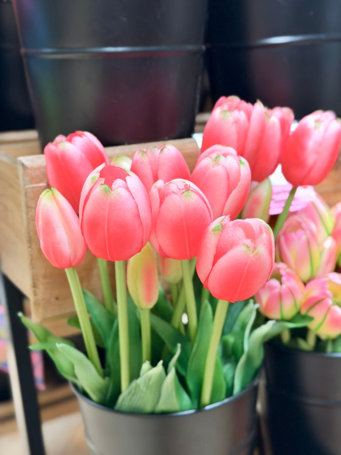 Pink Real Touch Picked Tulip Bundle