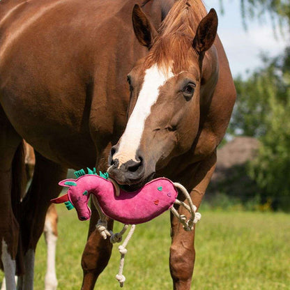 qhp pink unicorn horse toy chestnut