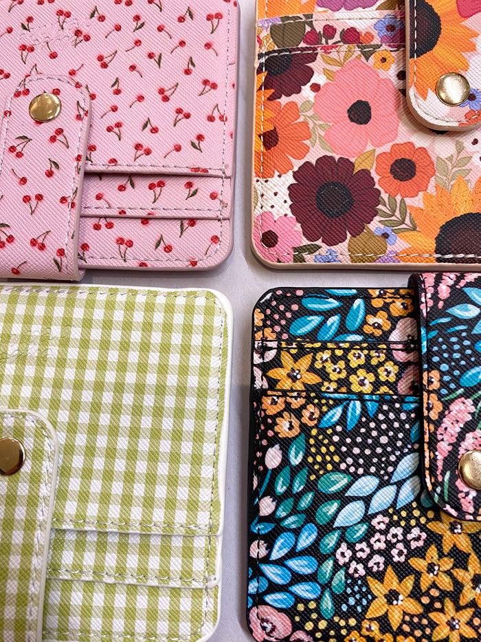 Rainbow Garden Card Wallet