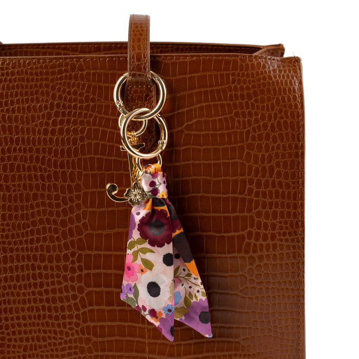 Rainbow Garden Satin Keychain