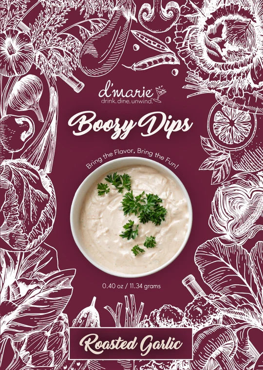 Roasted Garlic Boozy Dip