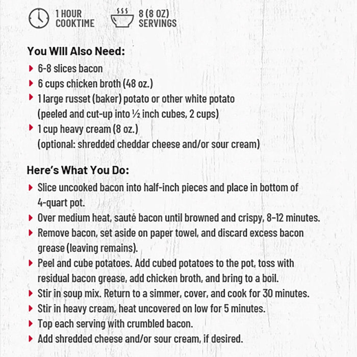 Rocky Mountain Trail Loaded Potato Soup Mix