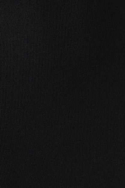 Rowan Long Sleeve Knit Maxi Dress - Black