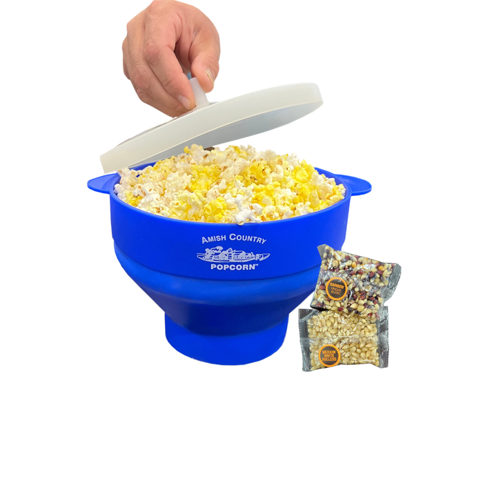 Silicone Microwave Popper: Teal