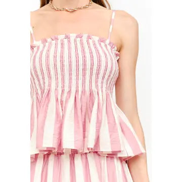 Smocked Spaghetti Strap Tank