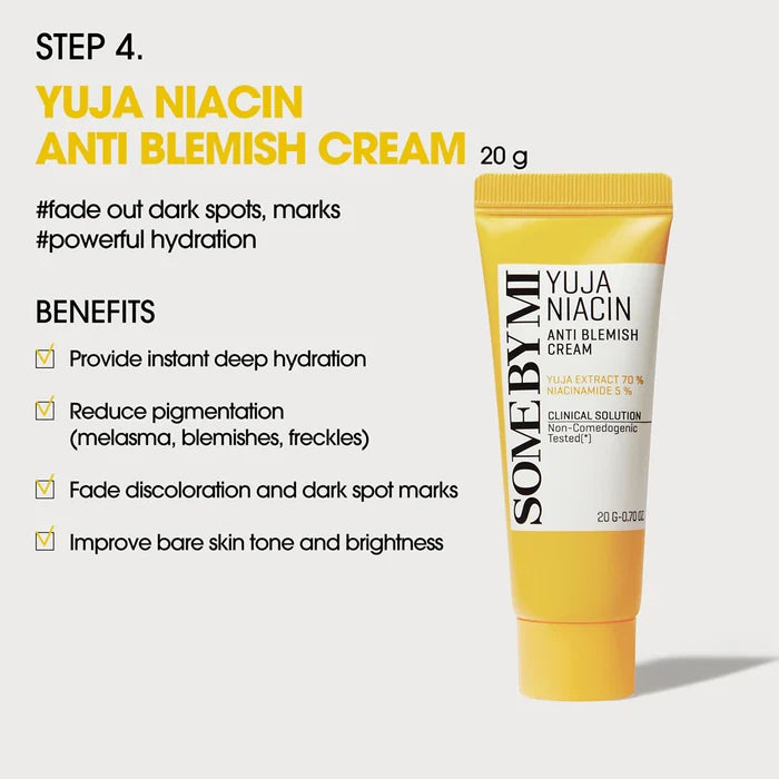 Some By Mi Yuja Niacin Anti Blemish Starter Kit Edition - 4pc
