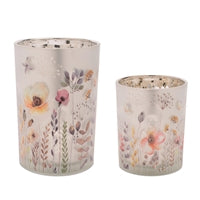 Spring Dreaming Glass Candleholder - 2 Sizes
