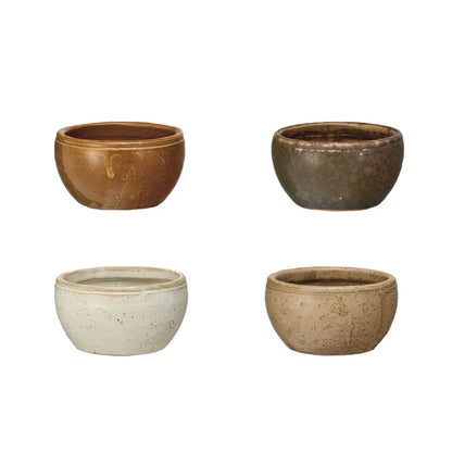 Stoneware Pinch Pot - 4 Colors