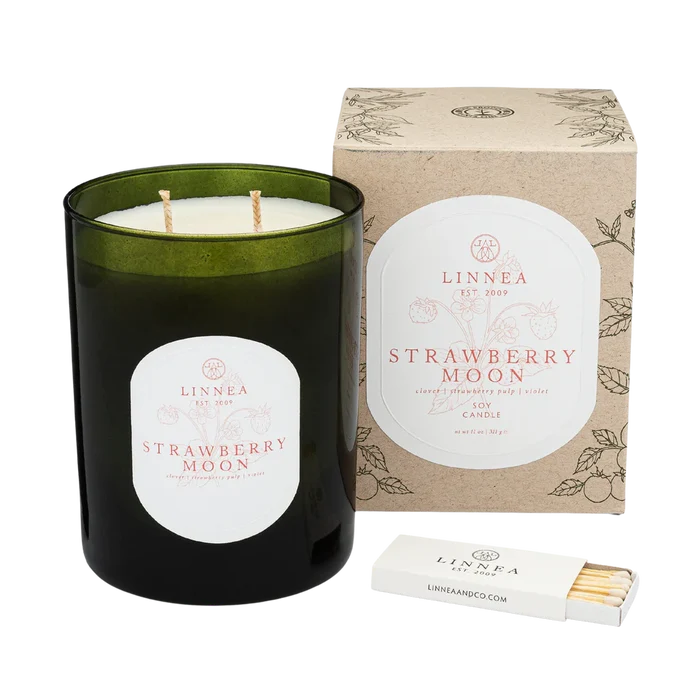 Strawberry Moon Large Candle
