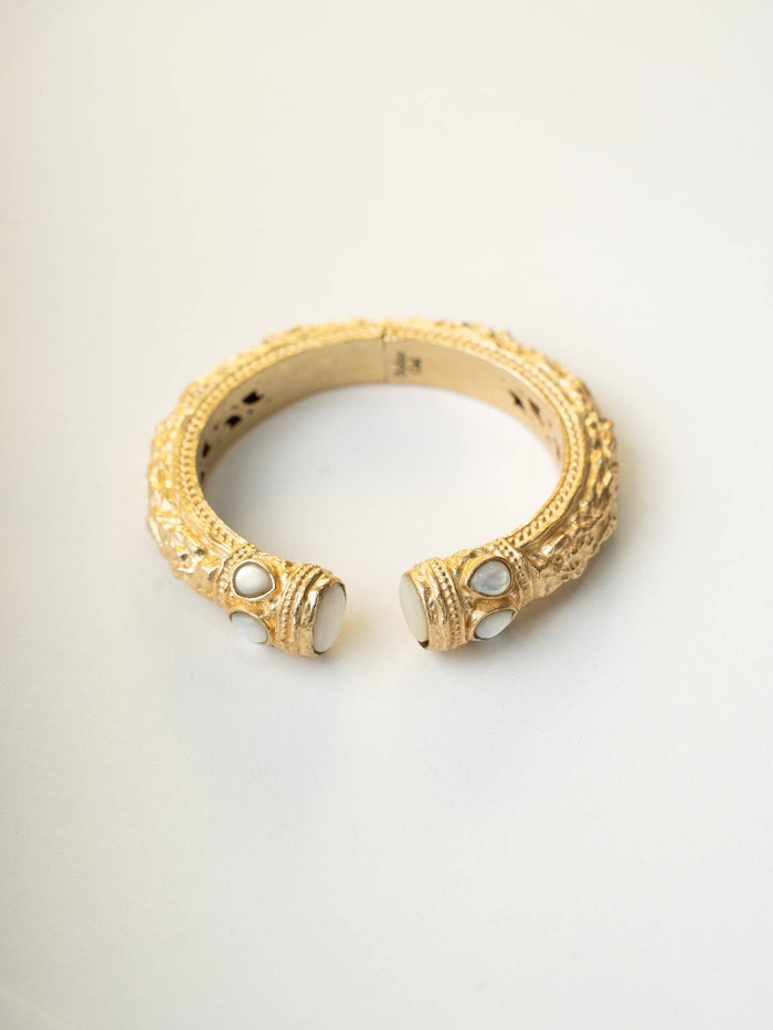 Tavi Mother of Pearl Hinged Cuff