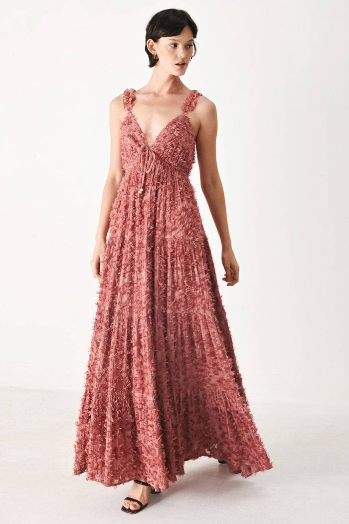 Textured Woven Maxi Dress