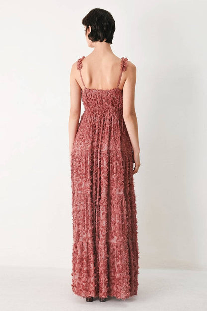 Textured Woven Maxi Dress