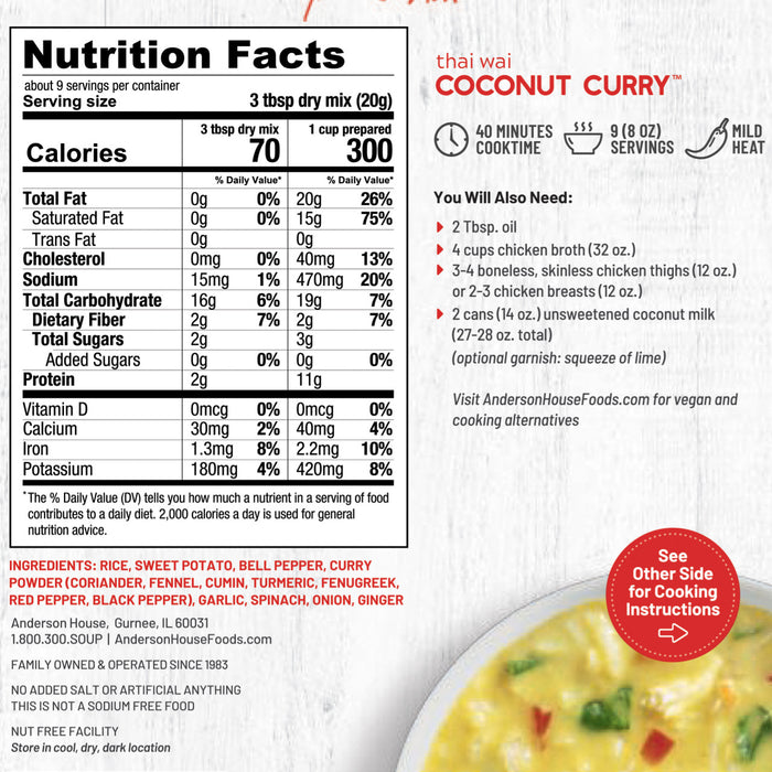 Thai Wai Coconut Curry Soup Mix