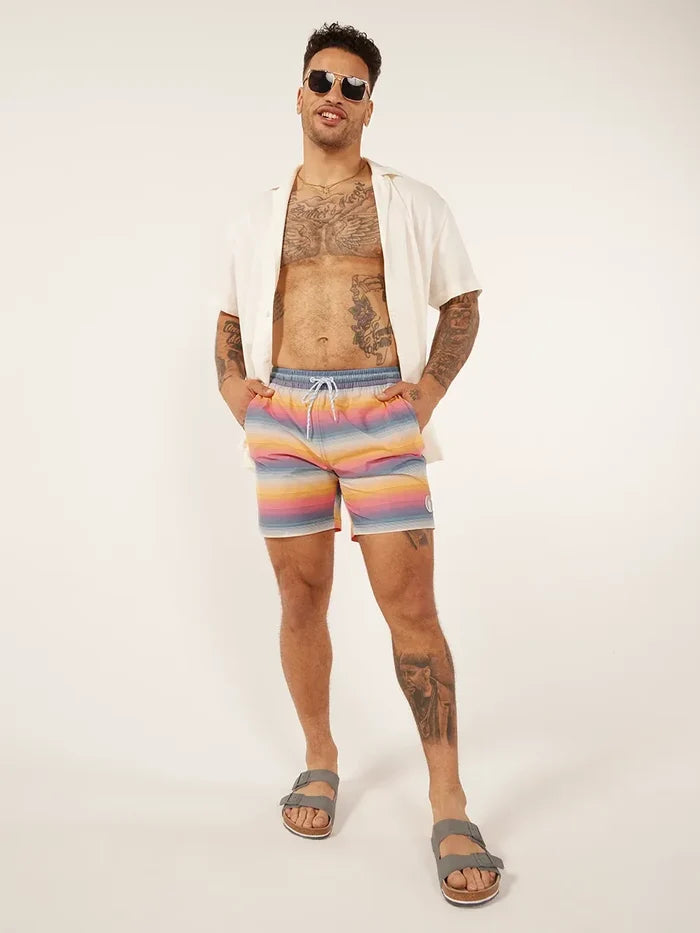 The Malibu Sunsets 7" (Classic Lined Swim Trunk) - Image 5 - Chubbies Shorts