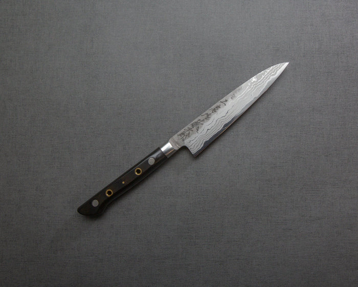 Tojiro Atelier Hand-forged Aogami #2 Suminagashi Nashiji 120mm Petty
