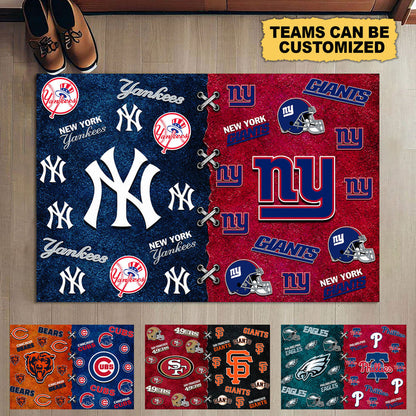 Two Teams Customized Doormat - Anti Slip Indoor Doormat