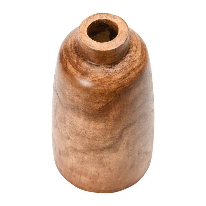 Walnut Stain Paulownia Wood Vase