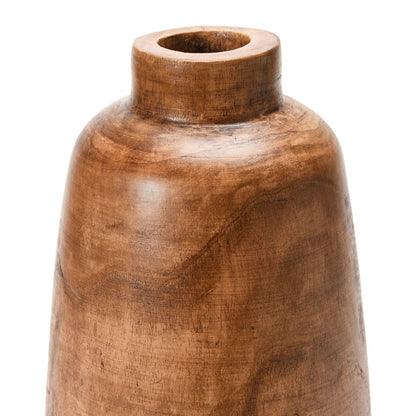 Walnut Stain Paulownia Wood Vase