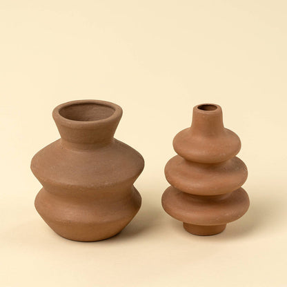 Wave Terracotta Bud Vase
