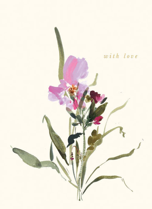 With Love Sympathy Greeting Card