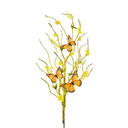 Yellow Blossom Butterfly Spray
